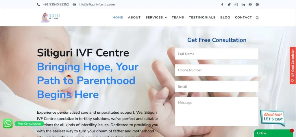 Top 10 Best IVF Centre in Siliguri with high success rates Best IVF Centre in Siliguri